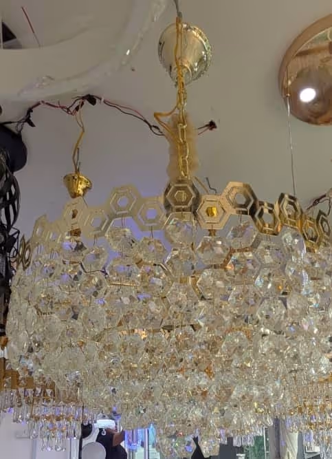 Modern Round Crystal Chandelier