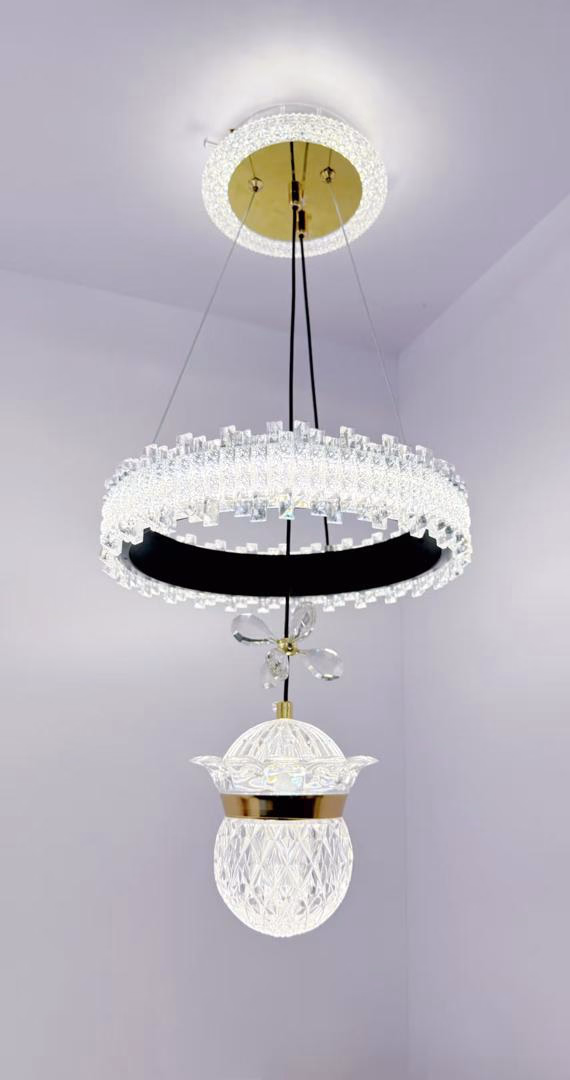 LED Pendant Drop Lights Ensemble - Architectural Detail